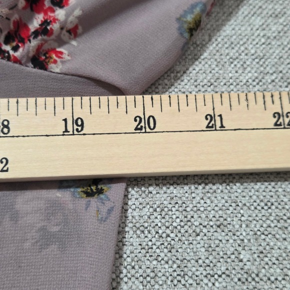 Artesia Floral Print Peplum Blouse Fairy 3/4 Sleeve Ruffle Romantic Women's M‎ - Picture 5 of 6